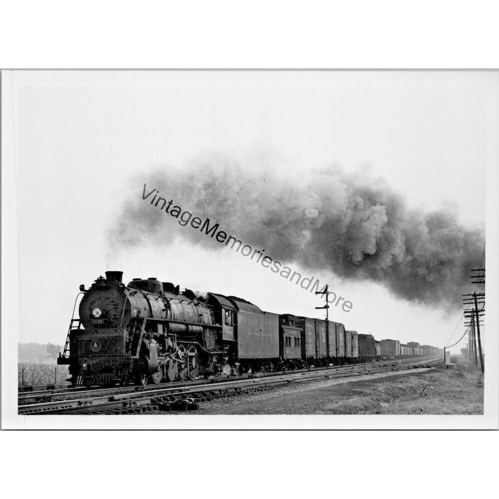 Vtg baltimore & ohio railroad bo 5571 steam locomotive 5"x7" real photo t2-184
